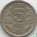 India 5 rupees 2002 (Mumbai) - Image 1
