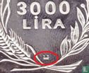 Turkey 3000 lira 1981 (PROOF - with mintmark) "International Year of Disabled People" - Image 3
