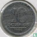 Brésil 10 centavos 1956 - Image 1