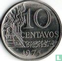Brésil 10 centavos 1975 - Image 1