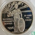 Verenigde Staten 1 dollar 1996 (PROOF) "National community service" - Afbeelding 1