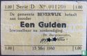 Emergency money 1 Gulden Beverwijk Serie D (devalued) PL220.1 - Image 1