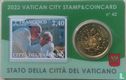 Vatican 50 cent 2022 (stamp & coincard n°42) - Image 1