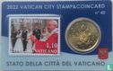 Vatican 50 cent 2022 (stamp & coincard n°40) - Image 1