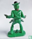 Cowboy with 2 revolvers shooting from hip (green) - Image 3