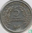 Burundi 5 francs 1969 - Image 2