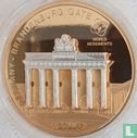 Cookeilanden 1 dollar 2009 (PROOFLIKE) "World monuments - Brandenburg Gate" - Afbeelding 2