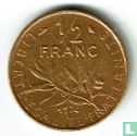 Frankrijk ½ franc 1974 verguld - Afbeelding 1