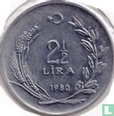 Turquie 2½ lira 1980 - Image 1