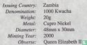 Zambia 1000 kwacha 2000 (PROOF) "Sir Francis Drake" - Image 3