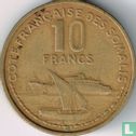 Côte française des Somalis 10 francs 1965 - Image 2