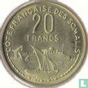 Côte française des Somalis 20 francs 1965 - Image 2