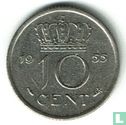 Nederland 10 cent 1955 - Afbeelding 1