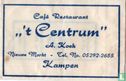 Café Restaurant " 't Centrum" - Image 1