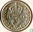 Verenigd Koninkrijk 3 pence 1914 - Afbeelding 1