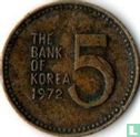 South Korea 5 won 1972 - Image 1