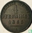 Pruisen 4 pfenninge 1865 - Afbeelding 1