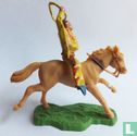 Cowboy met lasso te paard  - Afbeelding 2