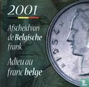 België jaarset 2001 "Farewell to the Belgian franc" (type 2) - Afbeelding 1