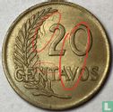 Peru 20 centavos 1964 (misstrike) - Image 4
