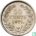 Nederland 10 cents 1871 - Afbeelding 1