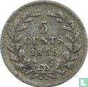 Nederland 5 cents 1855 - Afbeelding 1