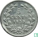 Netherlands 5 cents 1859 - Image 1