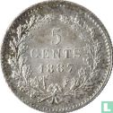 Netherlands 5 cents 1887 - Image 1