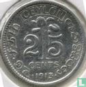 Ceylon 25 Cent 1913 - Bild 1