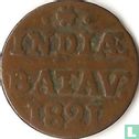 Nederlands-Indië ½ duit 1821 - Afbeelding 1
