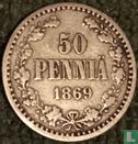 Finlande 50 penniä 1869 - Image 1