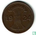 Duitse Rijk 1 rentenpfennig 1924 (G) - Afbeelding 1