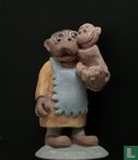Apemoeder met apekind - Afbeelding 1