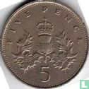 United Kingdom 5 pence 1987 - Image 2