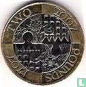 Verenigd Koninkrijk 2 pounds 2007 "300 years Act of the union of England and Scotland" - Afbeelding 1