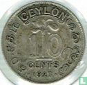 Ceylon 10 Cent 1927 - Bild 1