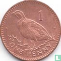 Gibraltar 1 penny 1995 (acier cuivré - AA) - Image 2