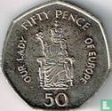 Gibraltar 50 pence 2008 "Our Lady of Europe" - Afbeelding 2