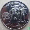 Gibraltar 1 crown 1998 "Winter Olympics in Nagano - Cross-country skiers" - Image 2