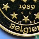 Belgien 100 Ecu 1989 (PP - Piedfort) "Maria Theresia" - Bild 3