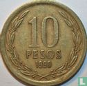 Chili 10 pesos 1990 (type 1) - Image 1