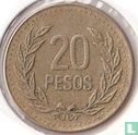 Colombia 20 pesos 1989 (type 2) - Image 2