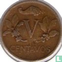 Colombie 5 centavos 1944 (sans marque d'atelier) - Image 2