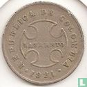Colombie 10 centavos 1921 (monnaie de léproserie) - Image 1