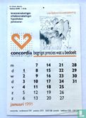 Concordia Kalender 1991 [met opdruk tussenpersoon] - Image 1