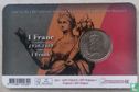 Belgium 1 franc (coincard - FRA) - Image 2