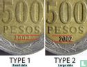 Chili 500 pesos 2002 (type 1) - Afbeelding 3