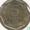 Chili 5 pesos 2007 - Afbeelding 1