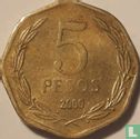 Chili 5 pesos 2000 - Image 1