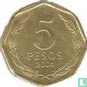 Chili 5 pesos 2004 - Afbeelding 1